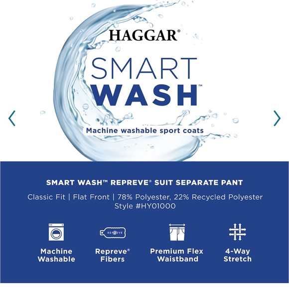 NWT men’s Haggar Classic fit smart wash dress pant Sz 42x29 - Picture 7 of 7